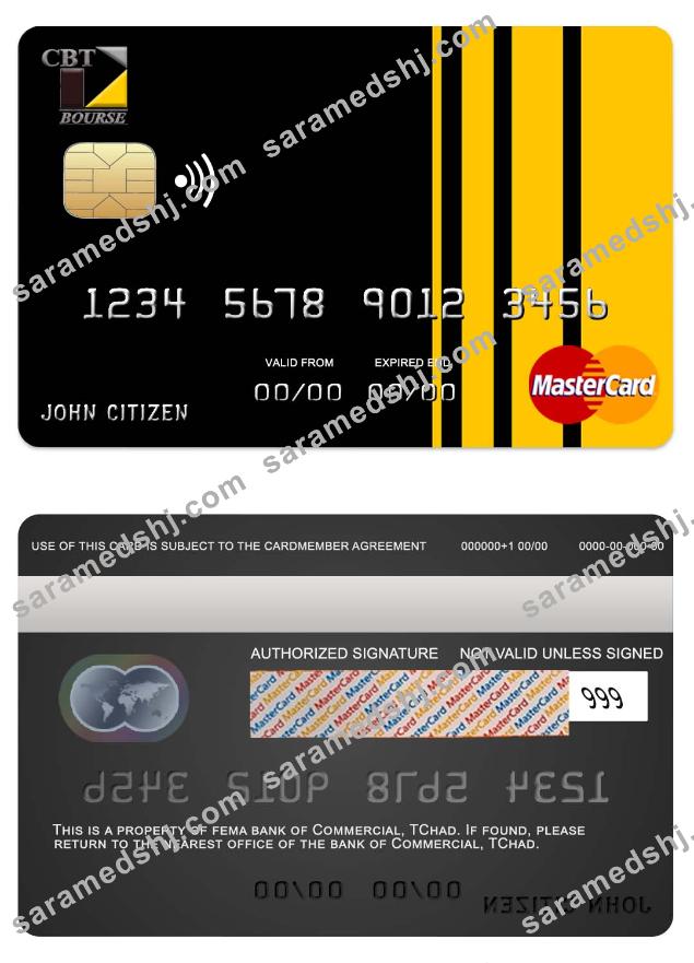 Chad Commercial bank TChad mastercard